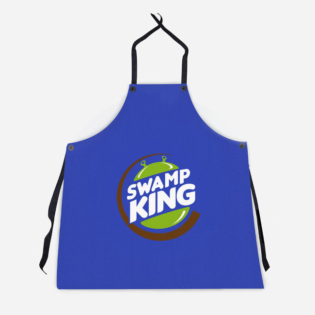 Swamp King-Unisex-Kitchen-Apron-demonigote