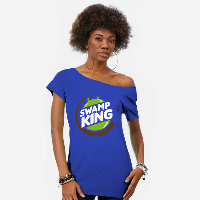 Swamp King-Womens-Off Shoulder-Tee-demonigote