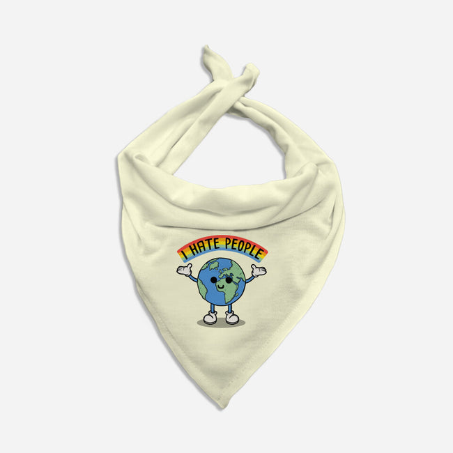 Earth Hates People-Dog-Bandana-Pet Collar-Melonseta