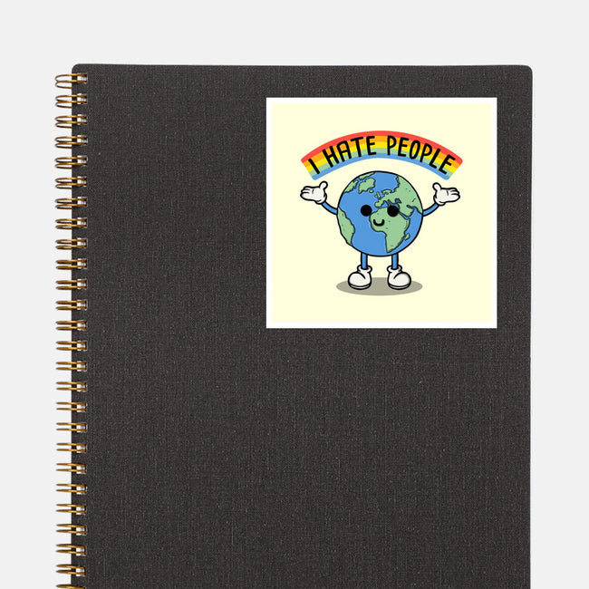 Earth Hates People-None-Glossy-Sticker-Melonseta