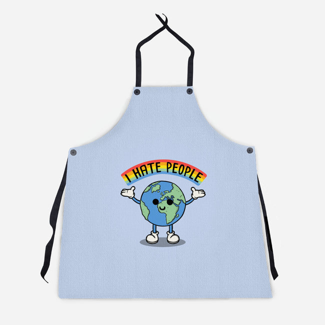 Earth Hates People-Unisex-Kitchen-Apron-Melonseta