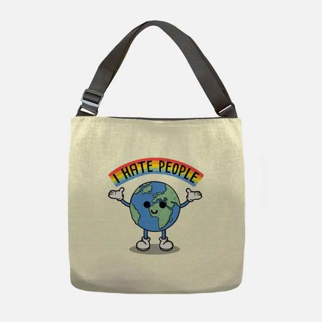 Earth Hates People-None-Adjustable Tote-Bag-Melonseta