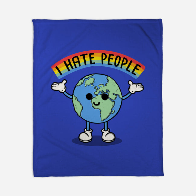 Earth Hates People-None-Fleece-Blanket-Melonseta