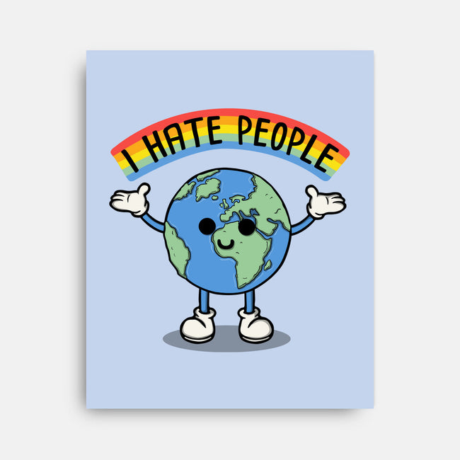 Earth Hates People-None-Stretched-Canvas-Melonseta