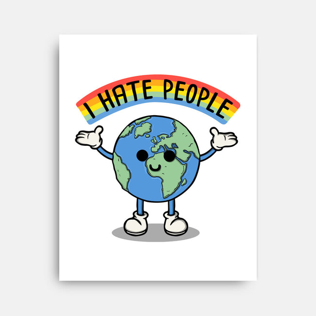 Earth Hates People-None-Stretched-Canvas-Melonseta