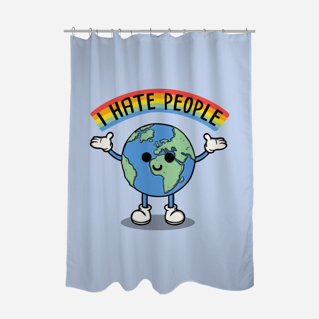 Earth Hates People-None-Polyester-Shower Curtain-Melonseta