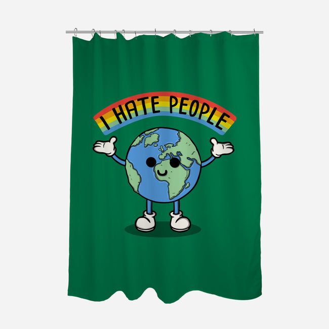 Earth Hates People-None-Polyester-Shower Curtain-Melonseta