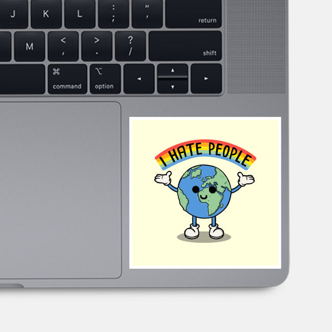 Earth Hates People-None-Glossy-Sticker-Melonseta