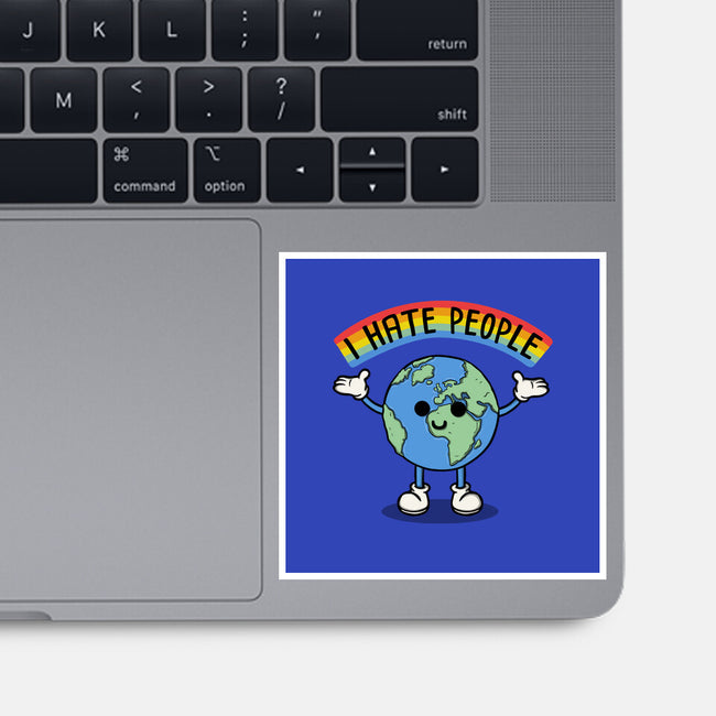 Earth Hates People-None-Glossy-Sticker-Melonseta