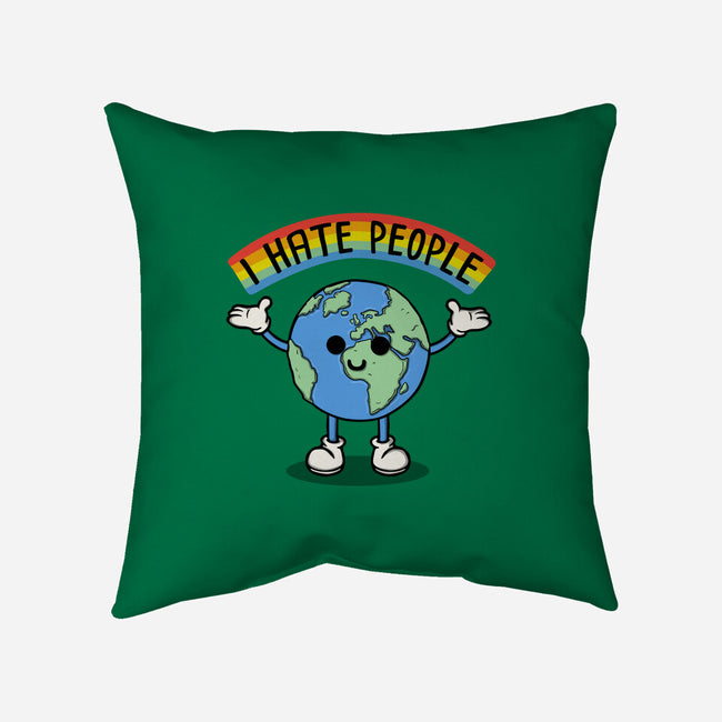 Earth Hates People-None-Removable Cover-Throw Pillow-Melonseta