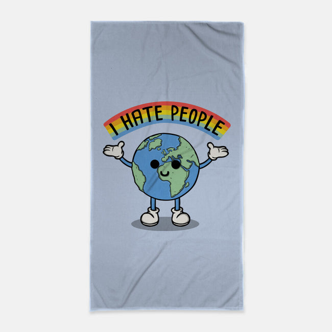Earth Hates People-None-Beach-Towel-Melonseta