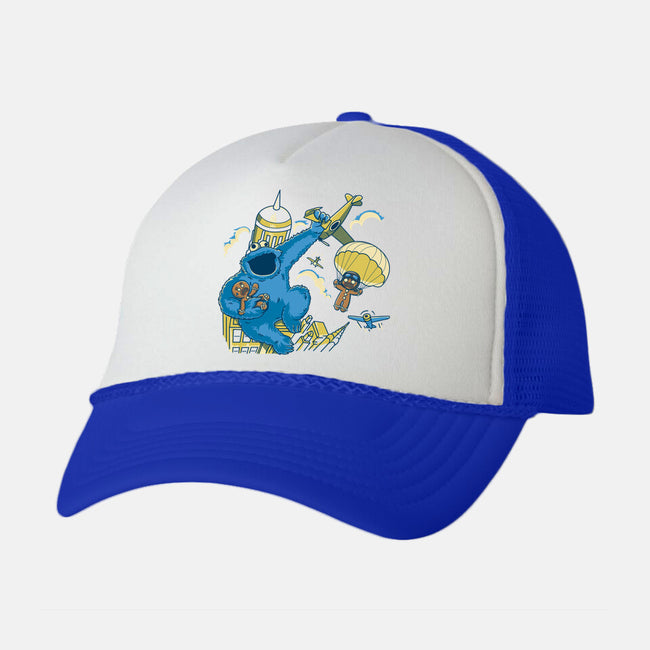 Cookie Kong-Unisex-Trucker-Hat-retrodivision