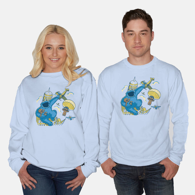 Cookie Kong-Unisex-Crew Neck-Sweatshirt-retrodivision