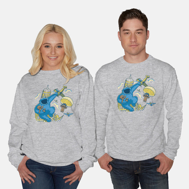 Cookie Kong-Unisex-Crew Neck-Sweatshirt-retrodivision