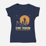 Start Trekking-Womens-V-Neck-Tee-retrodivision