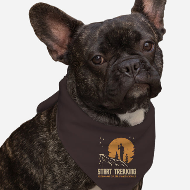 Start Trekking-Dog-Bandana-Pet Collar-retrodivision