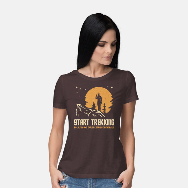 Start Trekking-Womens-Basic-Tee-retrodivision