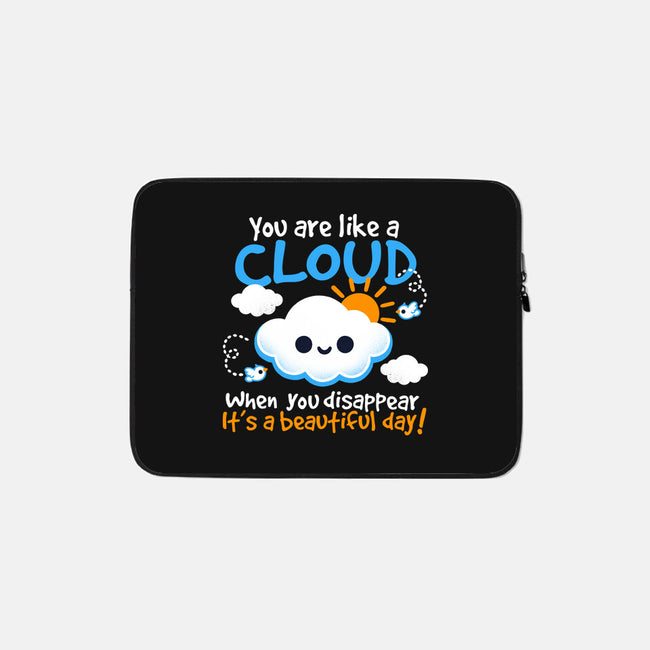 Like A Cloud-None-Zippered-Laptop Sleeve-NemiMakeit