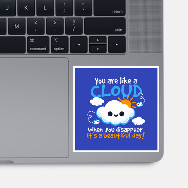 Like A Cloud-None-Glossy-Sticker-NemiMakeit