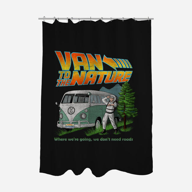 Van To The Nature-None-Polyester-Shower Curtain-NMdesign