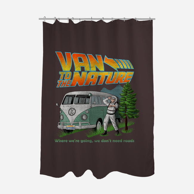 Van To The Nature-None-Polyester-Shower Curtain-NMdesign