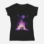 Evil Beldam-Womens-V-Neck-Tee-dalethesk8er