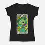 The Disgusted-Womens-V-Neck-Tee-turborat14