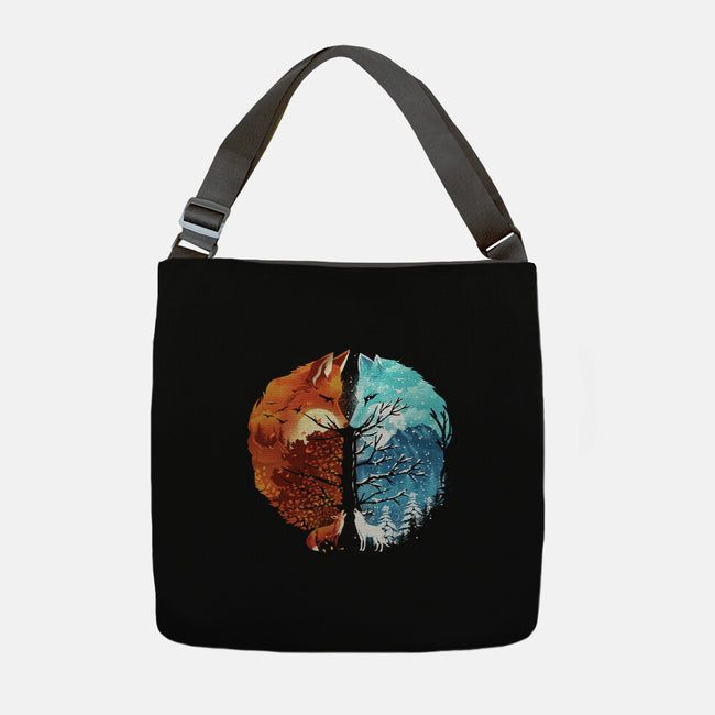 Fire And Ice-None-Adjustable Tote-Bag-dandingeroz