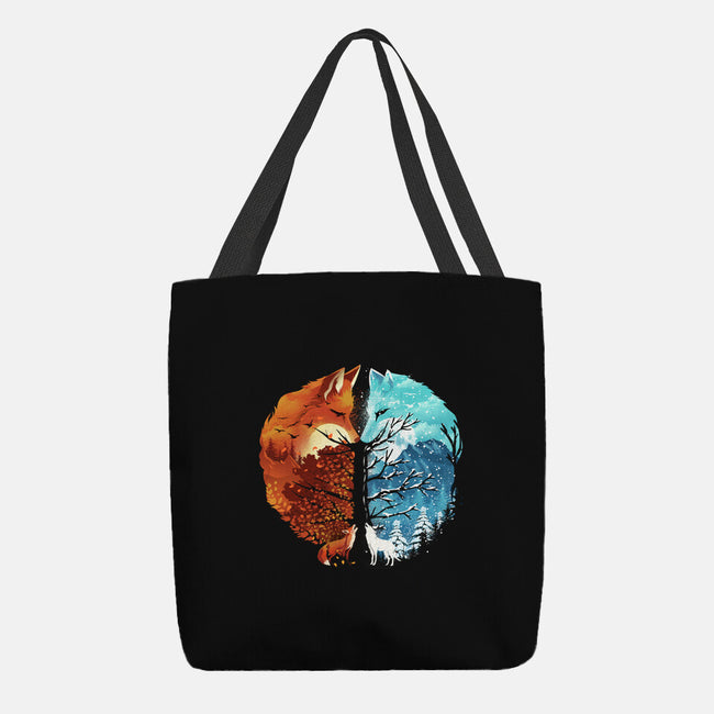 Fire And Ice-None-Basic Tote-Bag-dandingeroz