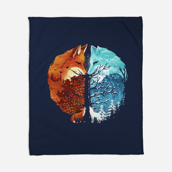 Fire And Ice-None-Fleece-Blanket-dandingeroz