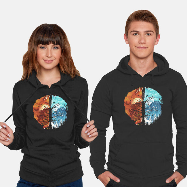 Fire And Ice-Unisex-Pullover-Sweatshirt-dandingeroz