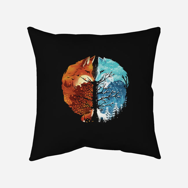 Fire And Ice-None-Removable Cover-Throw Pillow-dandingeroz