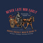 Never Late Nor Early-None-Drawstring-Bag-glitchygorilla