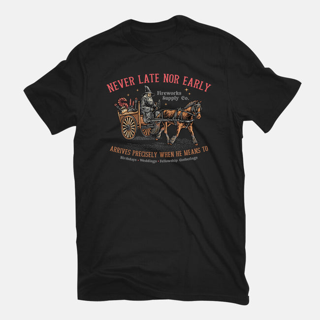 Never Late Nor Early-Womens-Basic-Tee-glitchygorilla