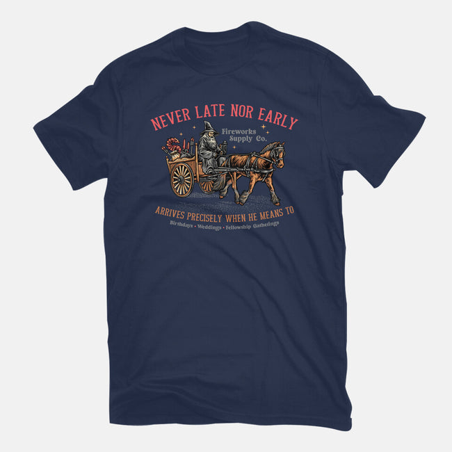 Never Late Nor Early-Mens-Premium-Tee-glitchygorilla