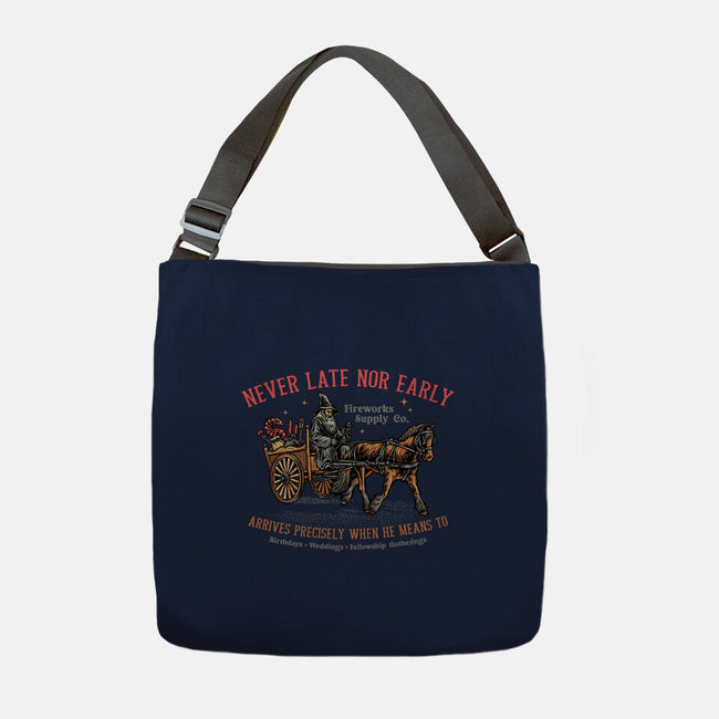 Never Late Nor Early-None-Adjustable Tote-Bag-glitchygorilla