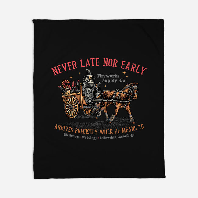 Never Late Nor Early-None-Fleece-Blanket-glitchygorilla