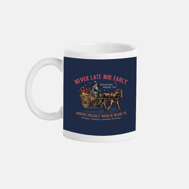 Never Late Nor Early-None-Mug-Drinkware-glitchygorilla