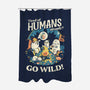 Tired Of Humans-None-Polyester-Shower Curtain-Heyra Vieira