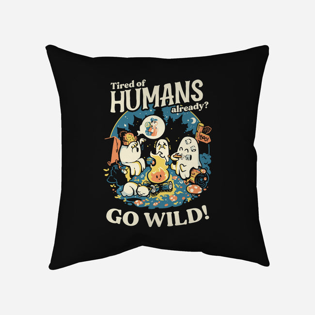 Tired Of Humans-None-Non-Removable Cover w Insert-Throw Pillow-Heyra Vieira