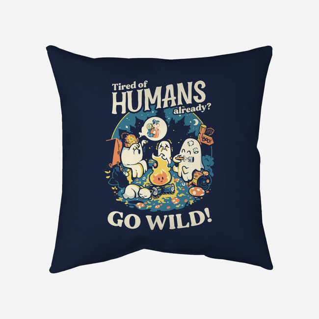 Tired Of Humans-None-Non-Removable Cover w Insert-Throw Pillow-Heyra Vieira