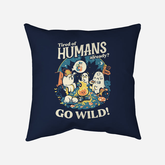 Tired Of Humans-None-Removable Cover-Throw Pillow-Heyra Vieira