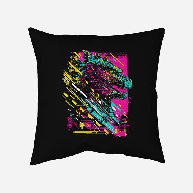 Synth Kaiju-None-Removable Cover-Throw Pillow-kharmazero