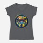 Animal Joe-Womens-V-Neck-Tee-Samuel