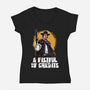 A Fistful Of Credits-Womens-V-Neck-Tee-zascanauta