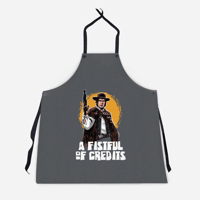 A Fistful Of Credits-Unisex-Kitchen-Apron-zascanauta