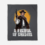 A Fistful Of Credits-None-Fleece-Blanket-zascanauta