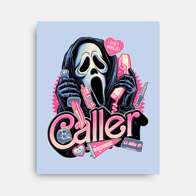 Caller Love-None-Stretched-Canvas-glitchygorilla