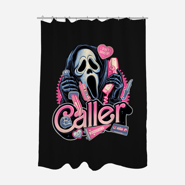 Caller Love-None-Polyester-Shower Curtain-glitchygorilla