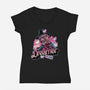 Dreamer Love-Womens-V-Neck-Tee-glitchygorilla